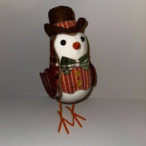 Holiday Time Large 18” Felt Bird FALL Thanksgiving Decor Pumpkin Hat Walmart